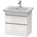 Meuble sous-vasque DURASTYLE 368x580x610mm betongris matt/blanc mat