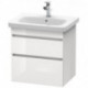 Meuble sous-vasque DURASTYLE 448x580x610mm betongris matt/blanc mat