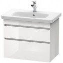 Meuble sous-vasque DURASTYLE 448x730x610mm noyer foncé/blanc mat