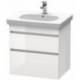 Meuble sous-vasque DURASTYLE 453x600x610mm betongris matt/blanc mat