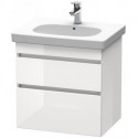 Meuble sous-vasque DURASTYLE 453x600x610mm betongris matt/blanc mat