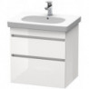 Meuble sous-vasque DURASTYLE 453x600x610mm betongris matt/blanc mat