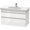 Meuble sous-vasque DURASTYLE 453x1000x610mm noyer foncé/blanc mat