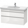 Meuble sous-vasque DURASTYLE 453x1000x610mm noyer foncé/blanc mat