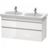 Meuble sous-vasque DURASTYLE 453x1150x610mm betongris matt/blanc mat