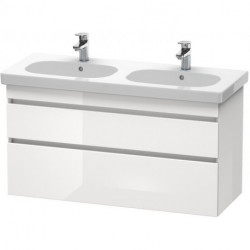 Meuble sous-vasque DURASTYLE 453x1150x610mm noyer foncé/blanc mat