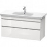 Meuble sous-vasque DURASTYLE 448x1130x610mm betongris matt/blanc mat