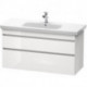 Meuble sous-vasque DURASTYLE 448x1130x610mm lin/blanc mat