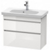 Meuble sous-vasque DURASTYLE 730x350mm betongris matt/blanc mat