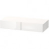 Etagère tiroirDURASTYLE 440x1000x150mm noyer foncé/blanc mat