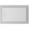 Bac à douche DU Tempano. rectangle 1200x700mm. blanc