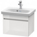 Meuble sous-vasque Duravit DURASTYLE COMPACT 398x500x368mm blanc brillant/basalt mat