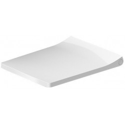 Siège de toilette Viu blanc. Charnières en acier inoxydable.avec douceur