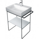 Console métallique BS DuraSquare 235312 565x451.HV 50mm.HH + li / droite noir mat