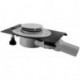 Bonde DU pour receveurs de douche Tempano, bonde 90mm, sortie horizontale. Blanc