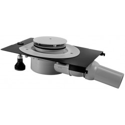 Bonde DU pour receveurs de douche Tempano, bonde 90mm, sortie horizontale. Blanc