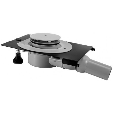 Bonde DU pour receveurs de douche Tempano, bonde 90mm, sortie horizontale. Blanc
