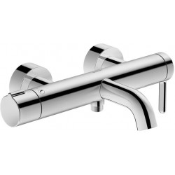 mitigeur bain-douche pose apparente 189,5 largeur 314mm. Noir Mat