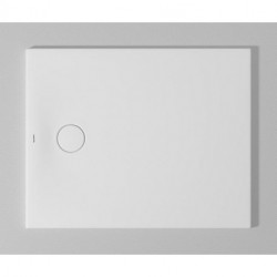 Bac à douche DU Tempano. rectangle 1000x800mm. Blanc. Antidérapant