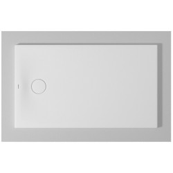 Bac à douche DU Tempano. rectangle 1200x700mm. Blanc. Antidérapant