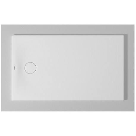 Bac à douche DU Tempano. rectangle 1200x700mm. Blanc. Antidérapant