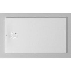 Bac à douche DU Tempano. rectangle 1400x800mm. Blanc. Antidérapant