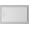 Bac à douche DU Tempano. rectangle 1400x800mm. Blanc. Antidérapant