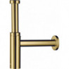 Siphon design aspect doré poli