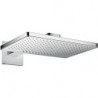 tête de douche 460x300 2jetavec bras de douche 450mm, rosace carré chroméé