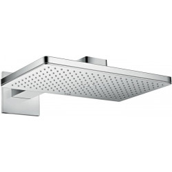 tête de douche 460x300 1jetavec bras de douche 450mm, rosace carrée chroméé