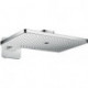 tête de douche 460 x 300 3jetavec bras de douche 450 mm, rosace SoftCube chroméé