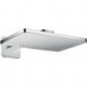 Douche tête 460x300mm 2jetavec bras de douche 450mm, rosace SoftCube chroméé
