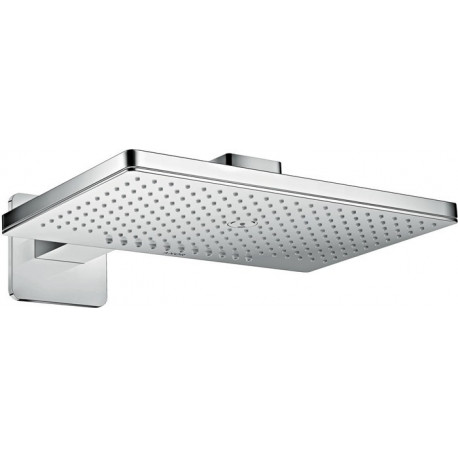 Douche tête 460x300mm 2jetavec bras de douche 450mm, rosace SoftCube chroméé