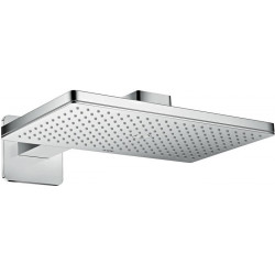 Douche tête 460 x 300 1jetavec bras de douche 450 mm, rosace SoftCube chroméé