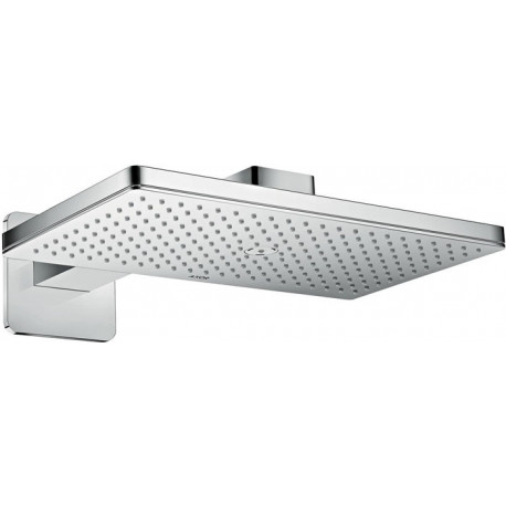 Douche tête 460 x 300 1jetavec bras de douche 450 mm, rosace SoftCube chroméé