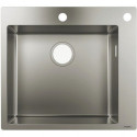 S712-F450 Évier encastré 450avec 2 trou s pour robinet acier inoxydable