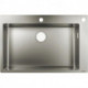 S712-F660 Évier encastré 660avec 2 trou s pour robinet acier inoxydable