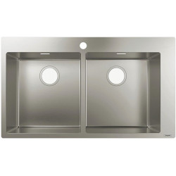 S711-F765 Évier encastré 370 x 370avec troupour robinet acier inoxydable