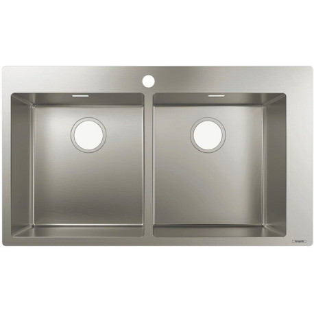 S711-F765 Évier encastré 370 x 370avec troupour robinet acier inoxydable
