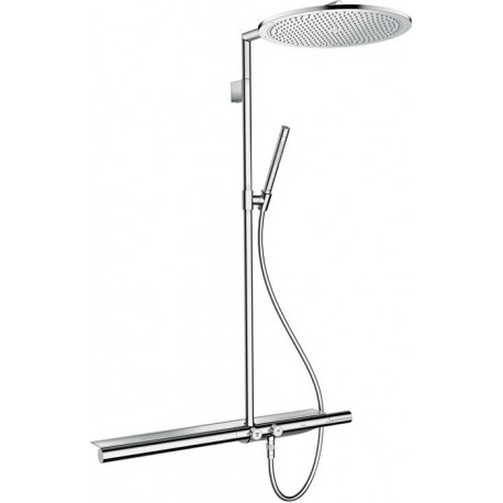 Showerpipe thermostatique 800 nickel brossé