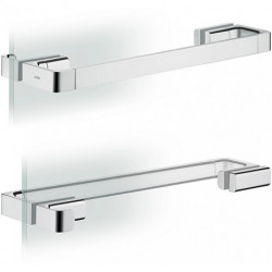 Poignée de parois de douche 444mm chroméé
