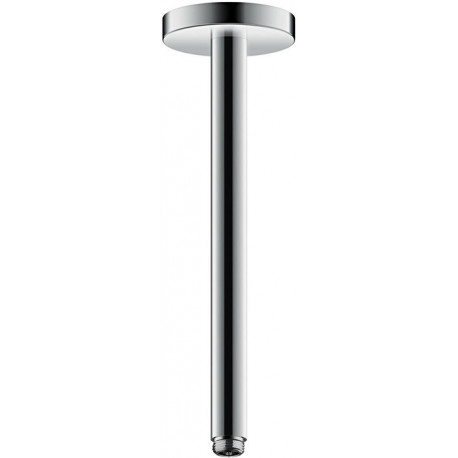 Bras de douche S 300 mm plafond nickel brossé