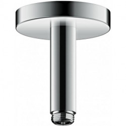 Bras de douche S 100 mm plafond nickel brossé