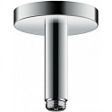Bras de douche S 100 mm plafond nickel brossé