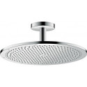 tête de douche 350 Air 1jetavec raccordement plafond 100 mm nickel brossé