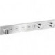 Module thermostatique Select encastré 670 x 90 mmavec 5 fonctions chroméé