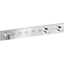 Module thermostatique Select encastré 670 x 90 mmavec 5 fonctions chroméé