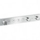 Module thermostatique Select encastré 600 x 90 mmavec 4 fonctions chroméé