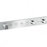 Module thermostatique Select encastré 600 x 90 mmavec 4 fonctions chroméé