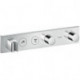 Module thermostatique Select encastré 460 x 90 mmavec 2 fonctions chroméé